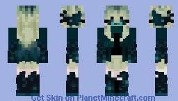 Sculk Girl Minecraft Skin