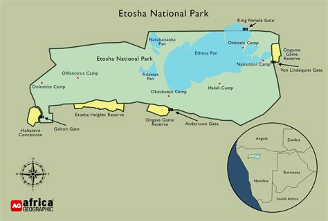 Etosha-national-park-map - Africa Geographic