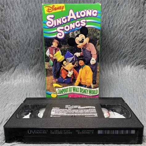 DISNEY SING ALONG Songs VHS Tape Campout At Walt Disney World Mickey Mouse Rare $33.64 - PicClick CA