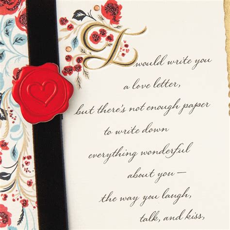 I Would Write You a Love Letter Valentine's Day Card - Greeting Cards - Hallmark