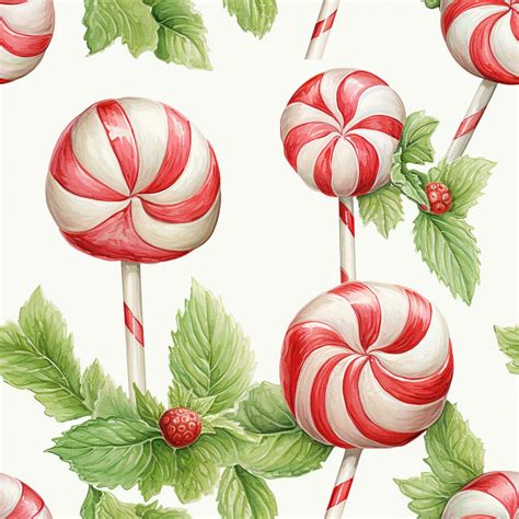 Peppermint Christmas Candy Seamless Free Stock Photo - Public Domain Pictures