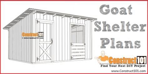 10x14 goat shelter plans with storage - free PDF download at ...