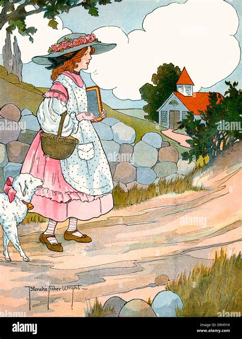 Mary Had a Little Lamb, illustration by Blanche Fisher Wright (dates ...