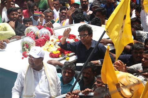 Kannada superstar Shiva Rajkumar campaigns for Congress; BJP MP ...