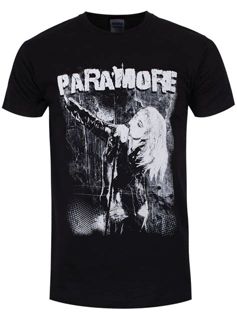 Paramore Grunge Men's Black Slim Fit T-Shirt - Offical Band Merch - Buy Online at Grindstore.com