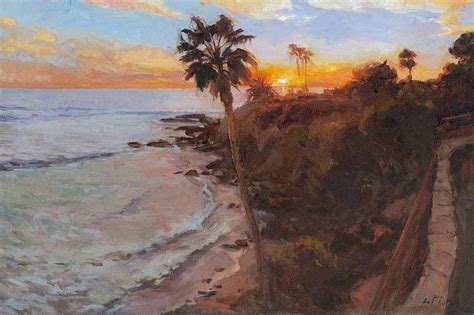 Sunset Laguna Beach Painting by Kuen Tse - Fine Art America