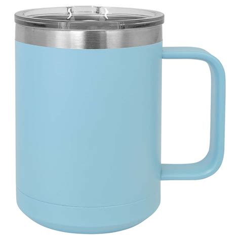 Blank 15 oz Stainless Steel Insulated Coffee Mug Powder Coated Double – Bulk Tumblers