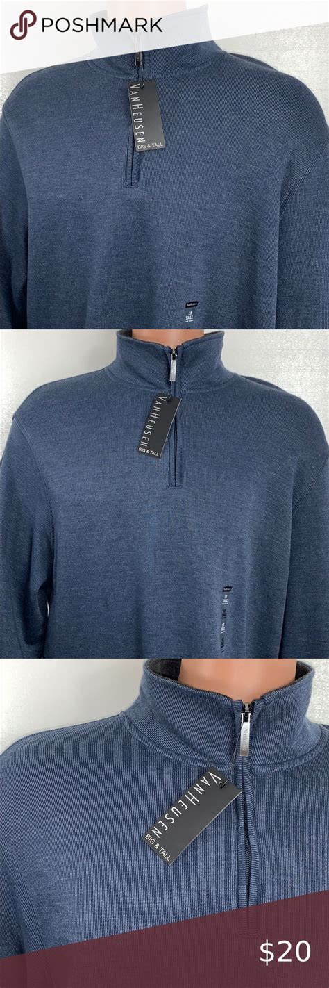 ⭐️ Van Heusen Big & Tall 1/4 ZIP Up Sweater | Zip up sweater, Clothes design, Sweaters