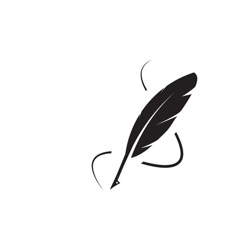 quill pen logo 13784226 Vector Art at Vecteezy