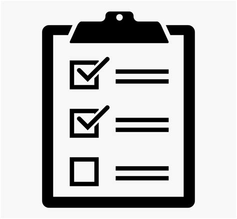 Checklist Logo Bw - Checklist Png, Transparent Png - kindpng