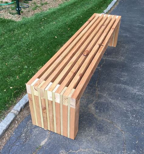 2x4 bench from scraps wood slat #woodworkingbench | Palettenmöbel im ...