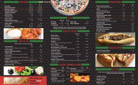 Menu at Randy's Pizzeria, Bethlehem