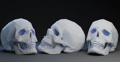 Low Poly Skull by Peter Farell | Download free STL model | Printables.com