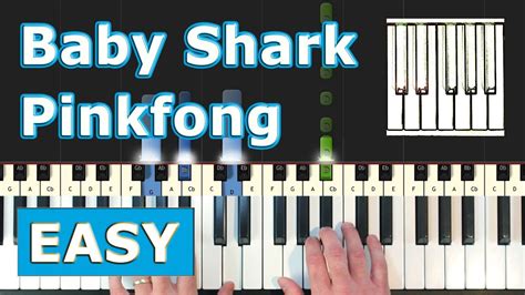 Baby Shark Song - Piano Tutorial EASY - Pinkfong - Sheet Music ...