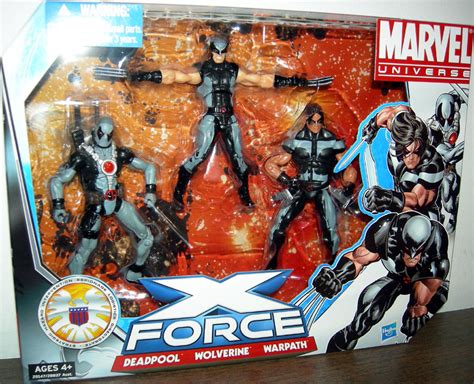 X-Force Deadpool Wolverine Warpath Action Figures Marvel Universe