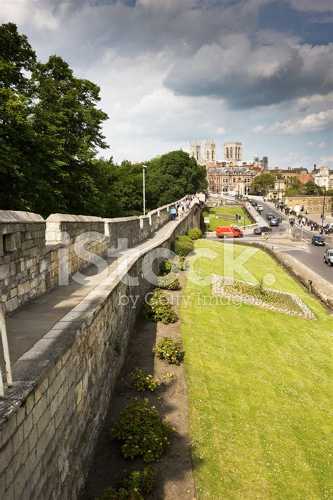 Walk Along York City Walls Stock Photo | Royalty-Free | FreeImages