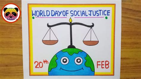 World Day Of Social Justice Poster Drawing Easy |Justice, 45% OFF