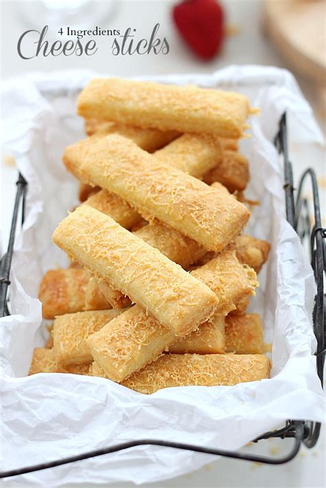 4 ingredients cheese sticks recipe