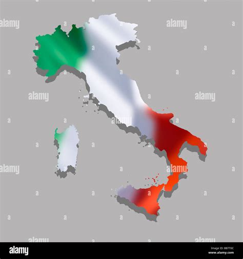 Italy map boot hi-res stock photography and images - Alamy