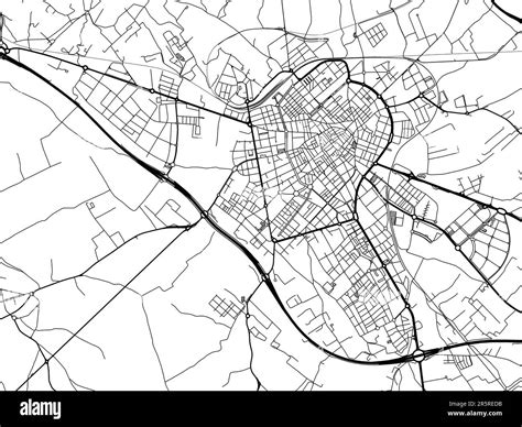 Road map of the city of Reus in Spain on a white background Stock Photo - Alamy