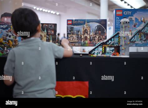 New York, USA. 13th Sep, 2023. A young boy plays with Legos at the TTPM ...