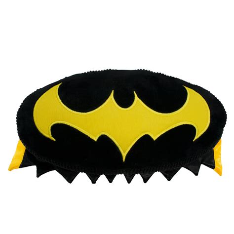 Buckle-Down DC Comics League of Super Pets, Batman, Ace The Bat Hound Logo with Cape Plush ...