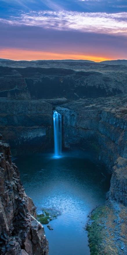 Palouse Falls sunrise on the Palouse River in southeastern Washington ...