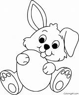 Easter Bunny Coloring Pages  How Can This sketch template