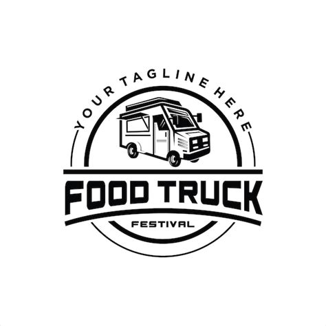 Premium Vector | Food truck logo template Street food cart vector ...