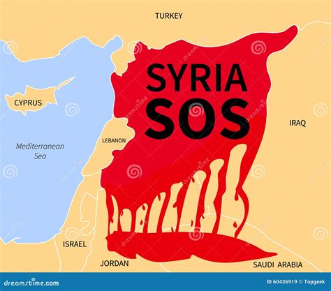 Syria Crisis Sos. Refugee. War Victims Stock Vector - Illustration of ...