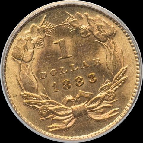 1883 Gold Dollar MS64 PCGS OGH CAC, Late-Series Low-Mintage Better Date ...