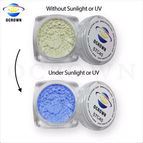 Uv Light Photochromic Pigment Color Changing Powder Light Blue 57c40 ...