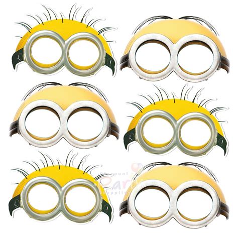 Minions Party Masks (Pack of 6) | Minions Party Supplies - Discount ...