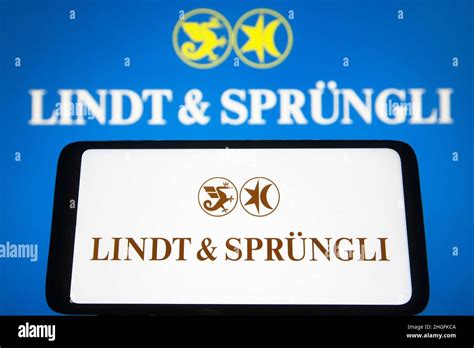 Ukraine. 20th Jan, 2022. In this photo illustration, a Lindt & Sprungli ...