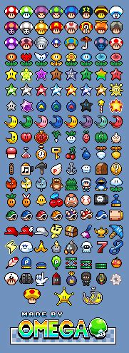 Custom / Edited - Mario Customs - Powerups & Items - The Spriters Resource