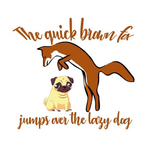 The quick brown fox jumps over the lazy dog Home Fine Art Print | Aura ...