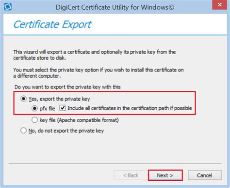 Export Your SSL Certificate Using the DigiCert Certificate Utility (PFX ...