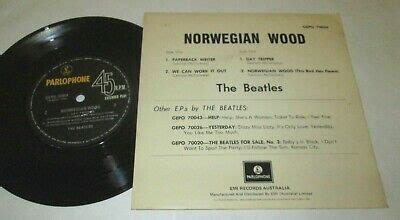 popsike.com - THE BEATLES NORWEGIAN WOOD EP 45 7" NM NEAR MINT AUSTRALIAN PARLOPHONE VINYL PS ...