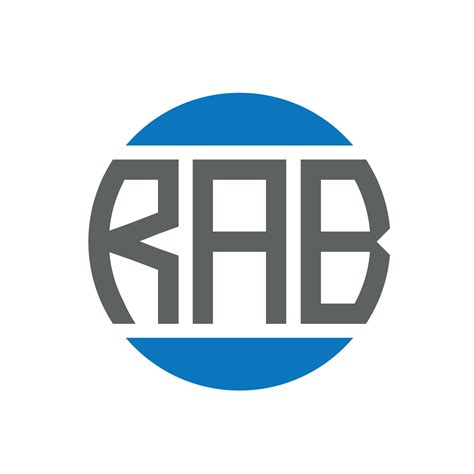 RAB letter logo design on white background. RAB creative initials circle logo concept. 16071681 ...