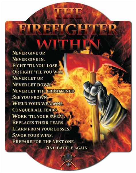 Firefighter Oath Hardboard Wall Sign | Etsy