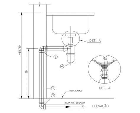 Wash basin of kitchen sanitary view plan and elevation in auto cad file - Cadbull