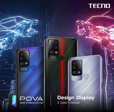 Tecno POVA gaming phone with Helio G80 SoC, Quad cameras launched ...