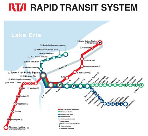 Official Map: Rapid Transit of Cleveland, Ohio ... - Transit Maps