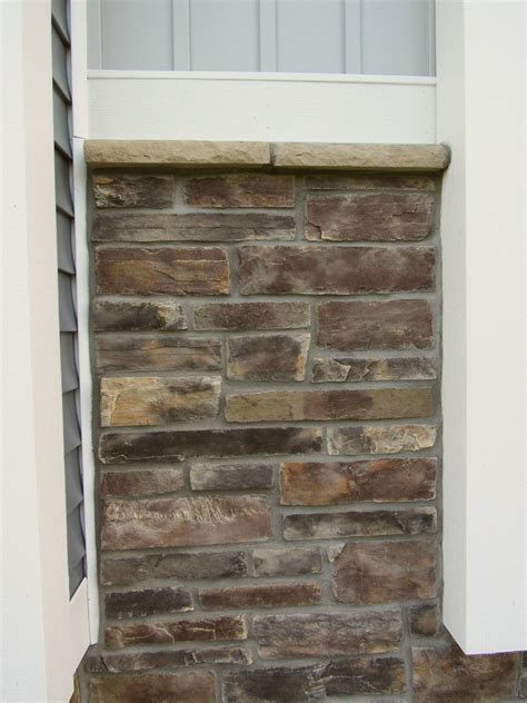 Stone and vinyl siding on the exterior of the home. This gives more detail to the outside of the ...