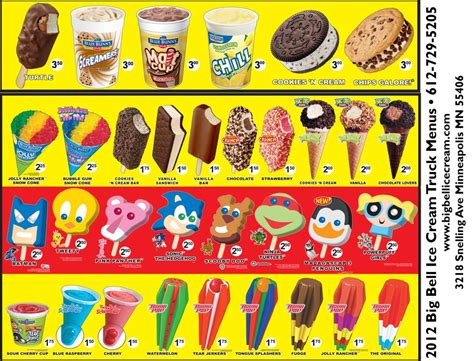 vintage ice cream truck menu - Whizz-Bang Blogger Photos