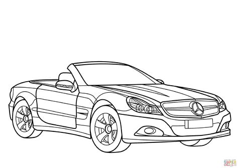 Mercedes-Benz SL-Class coloring page | Free Printable Coloring Pages