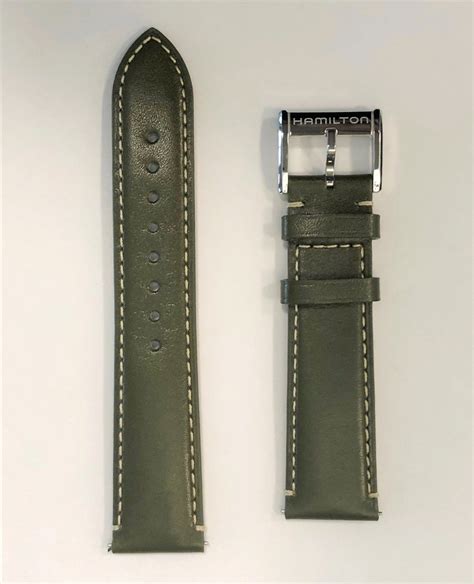 Hamilton Jazzmaster Thinline 20mm Green Leather Watch Band | W.B.E