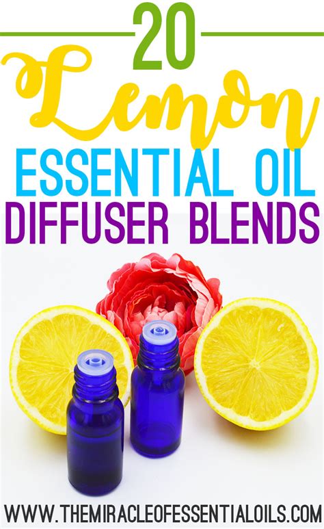 20 Powerful Lemon Essential Oil Diffuser Blends - The Miracle of ...