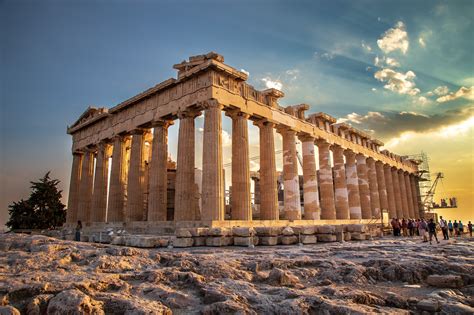 Photo: Sunset at the Parthenon in Athens, Greece