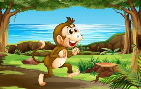 The Monkey and Crocodile Story for Kids in English